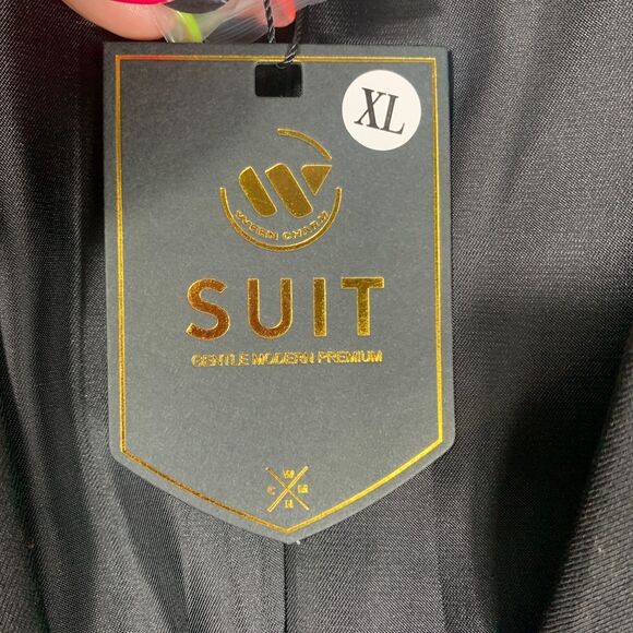 Ween Charm Black Blazer XL Mens Suit Jacket 2 Button Classic Fit Formal Coat - Picture 6 of 7